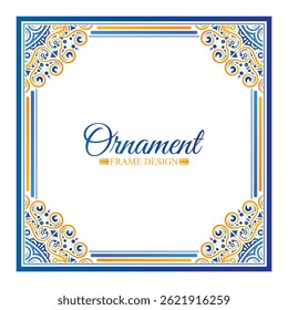 colorful art frame design template