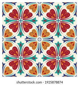 diseño de fondo de fondo de cerámica de arte de color italiano