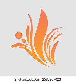 Colorful Art Phoenix symbol design