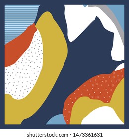 colorful artistic scarf pattern design