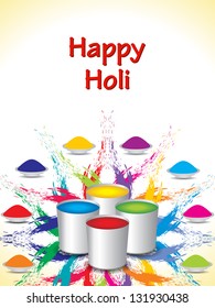Colorful artistic vector background illustration for Holi festival.