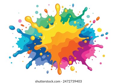 Colorful Artistic Watercolor Splash Design