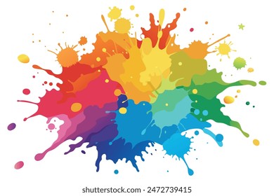 Bunte künstlerische Aquarell Splash Design