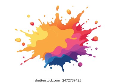 Colorful Artistic Watercolor Splash Design