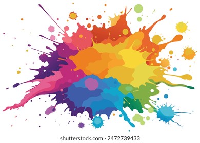 Colorful Artistic Watercolor Splash Design