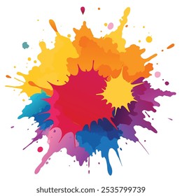 Colorful Artistic Watercolor Splash Design
