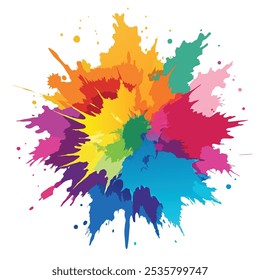 Colorful Artistic Watercolor Splash Design
