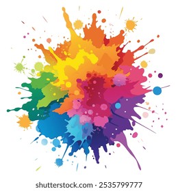 Colorful Artistic Watercolor Splash Design
