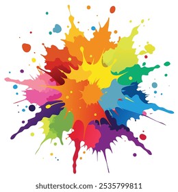 Colorful Artistic Watercolor Splash Design
