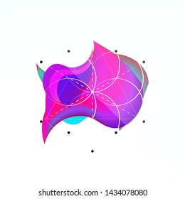 Colorful artwork background. abstract shapes composition. Eps10 vector.