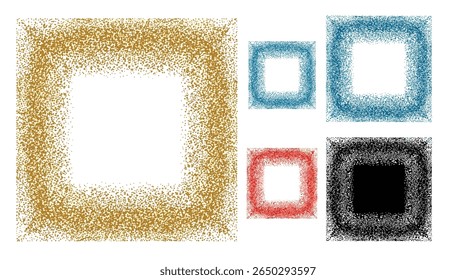 A Colorful Assemblage of Square Frames Displaying a Variety of Creative and Abstract Patterns