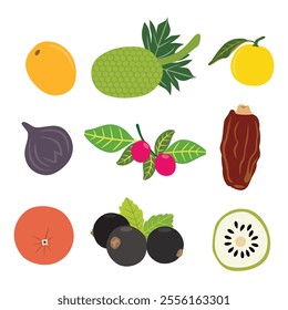 Colorful Assortment of Unique Fruits