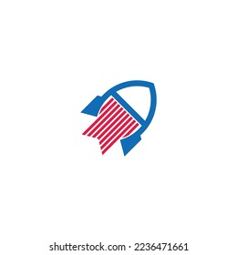 farbiges Logo für die Raketenbewegung 