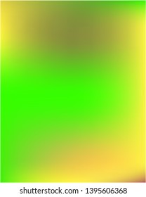 Colorful attractive background for mobile phone. Strange splash and spreading spot. Vector illustration show. Yellow colorful background for smartphones and electronic tablets.