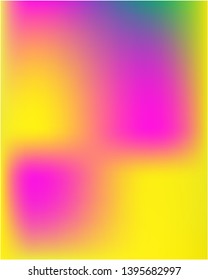 Colorful attractive Gradient mesh  background for mobile phone. Pretty splash and spreading spot. Vector illustration flat. Yellow colorful background for smartphones and electronic tablets.
