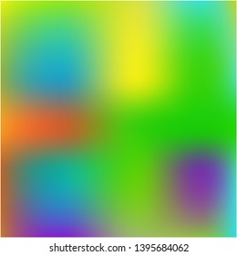 Colorful attractive gradient mesh background for electronic devices. Interesting splash and spreading spot. Vector illustration layout. Green colorful background for modern devices.
