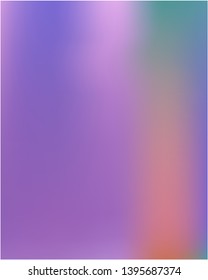 Colorful attractive gradient mesh background for mobile phone. Magic splash and spreading spot. Vector illustration cover. Violet colorful background for smartphones and electronic tablets.