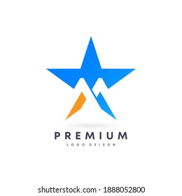 Colorful attractive gradient style initial Letter M vector logo design symbol for your brand and company