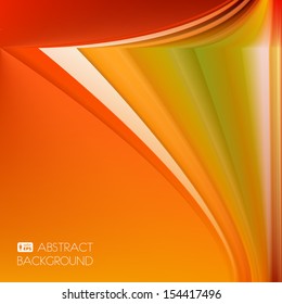 Colorful Autumn Abstract Background - Vector Illustration With Gradient Mash