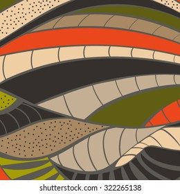 Colorful autumn abstract pattern on grey background. - vector illustration.