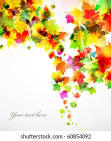 colorful autumn design