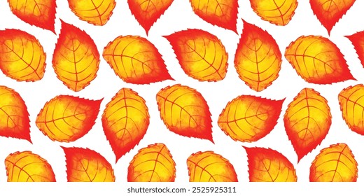 Diseño de patrones sin fisuras de hojas de otoño colorido