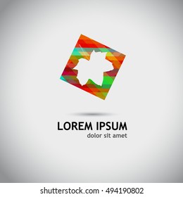 Colorful autumn leaf. Vector