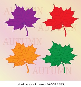 Colorful autumn leaves