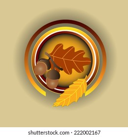 Colorful autumn leaves background