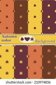 Colorful autumn leaves, pattern