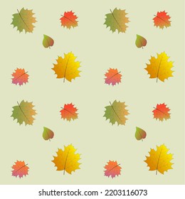 Colorful autumn leaves. Pattern. Autumn leaf fall
