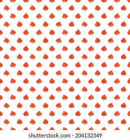 Colorful autumn leaves seamless pattern. Watercolor background. Vector illustration. Endless texture can be used for printing onto fabric and paper or scrap booking. 
