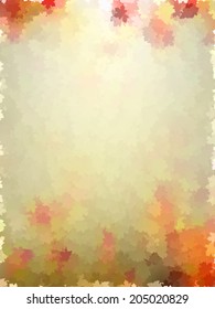Colorful autumn leaves template pattern. And also includes EPS 10 vector