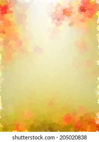 Colorful autumn leaves template pattern. And also includes EPS 10 vector