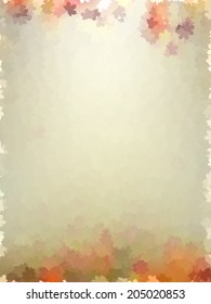 Colorful autumn leaves template pattern. And also includes EPS 10 vector