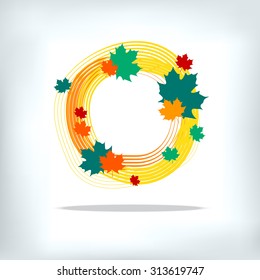 Colorful autumn leaves. Vector. Maple leaf. autumn leaves.