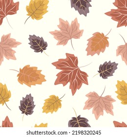 Colorful Autumn Seamless Pattern Vector and illustration