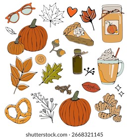 Otoño colorido en Vector