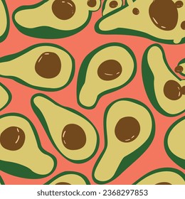 colorful avocado pattern , background avocado