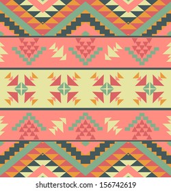 Colorful aztec pattern