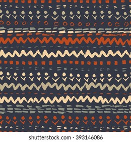Colorful aztec pattern Navajo style. aztec abstract geometric print. ethnic hipster backdrop. It can be used for wallpaper,  web page background, fabric, paper, postcards. hand drawn.