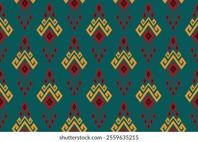 Colorful aztec seamless pattern ethnic geometric vector image