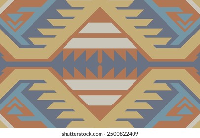 Colorful Aztec tribe Seamless tribal diamond pattern, geometric Aztec ornament. Ethnic designs for wallpapers, clothes, fabrics, textiles, tiles, fingerprints, carpets.