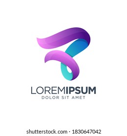 Colorful B Logo Design Template