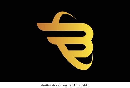 Plantilla de diseño de logotipo B colorido