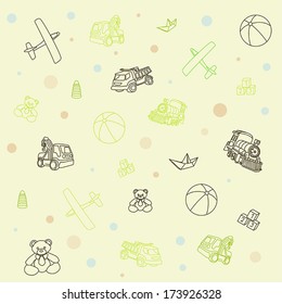 Colorful  baby pattern.