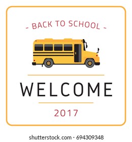 Colorful Back to School logotype on White Background. Back to School Sticker Design.
