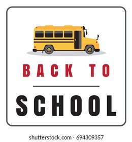 Colorful Back to School logotype on White Background. Back to School Sticker Design.