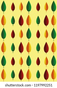 Colorful backdrop with autumn leaves 
