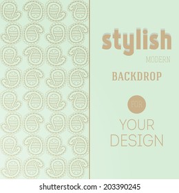Colorful backdrop at light background